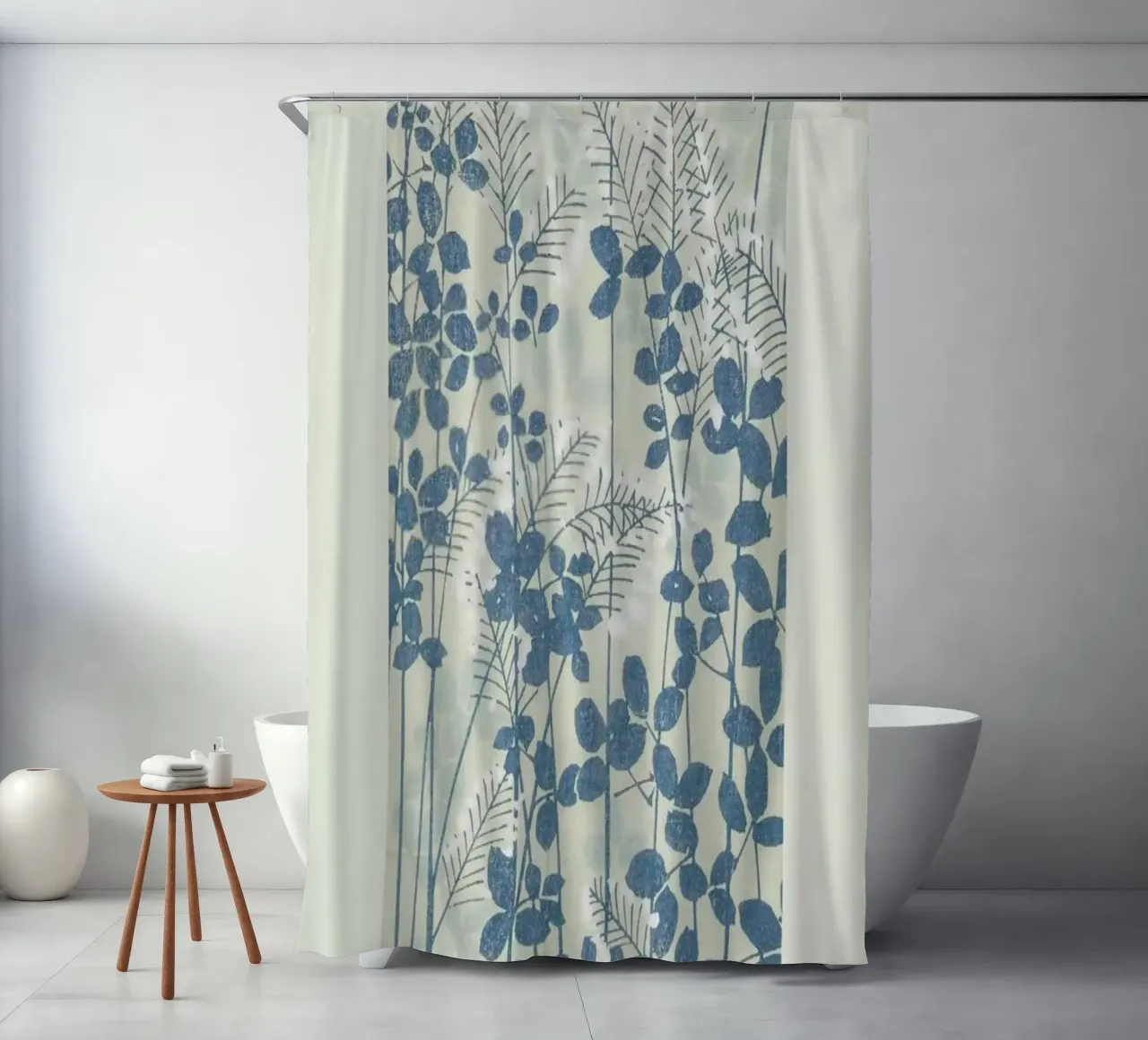 Shin-Bijutsukai - Leaves And Ferns tenda da doccia da Vintage by JUNIQE