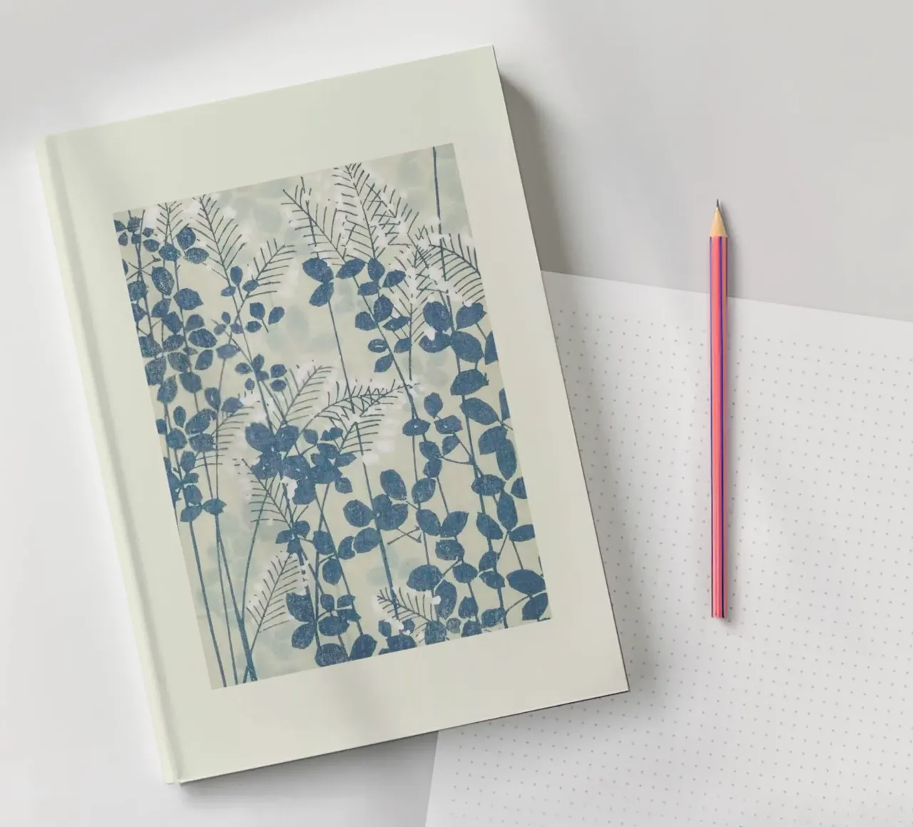 Shin-Bijutsukai - Leaves And Ferns notebook by Vintage by JUNIQE