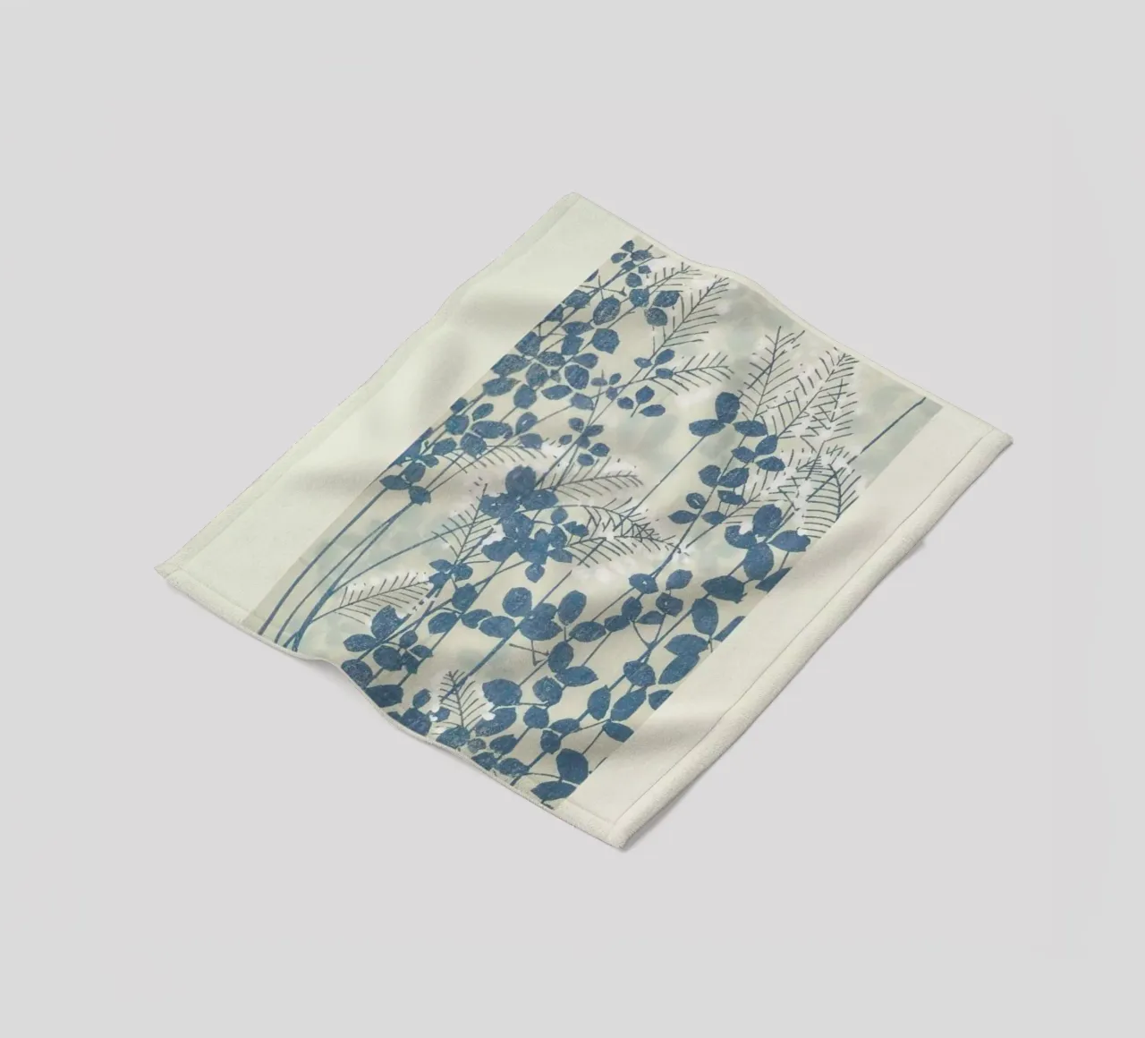 Shin-Bijutsukai - Leaves And Ferns coperta in pile da Vintage by JUNIQE