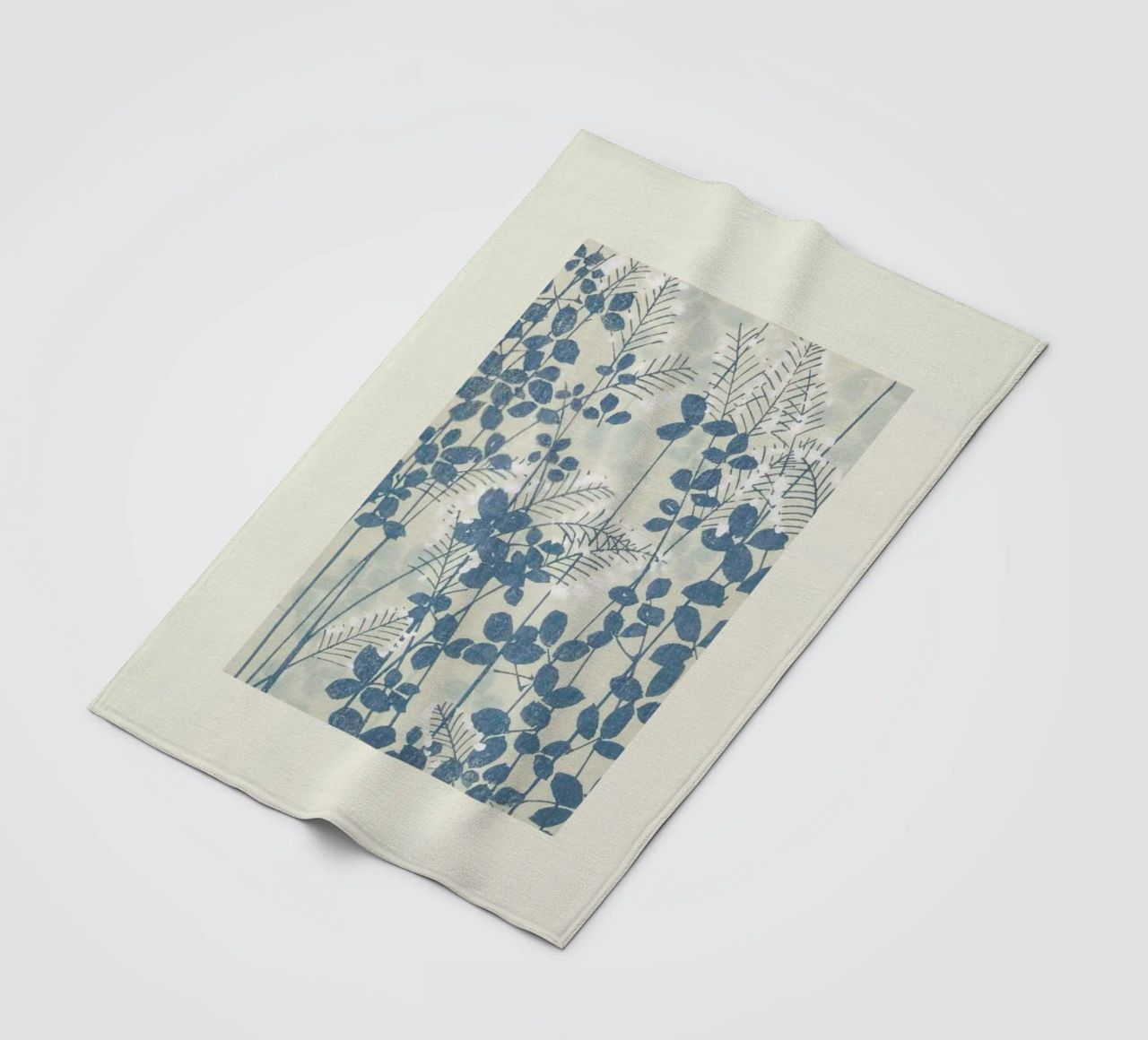 Shin-Bijutsukai - Leaves And Ferns Fleecedecke von Vintage by JUNIQE