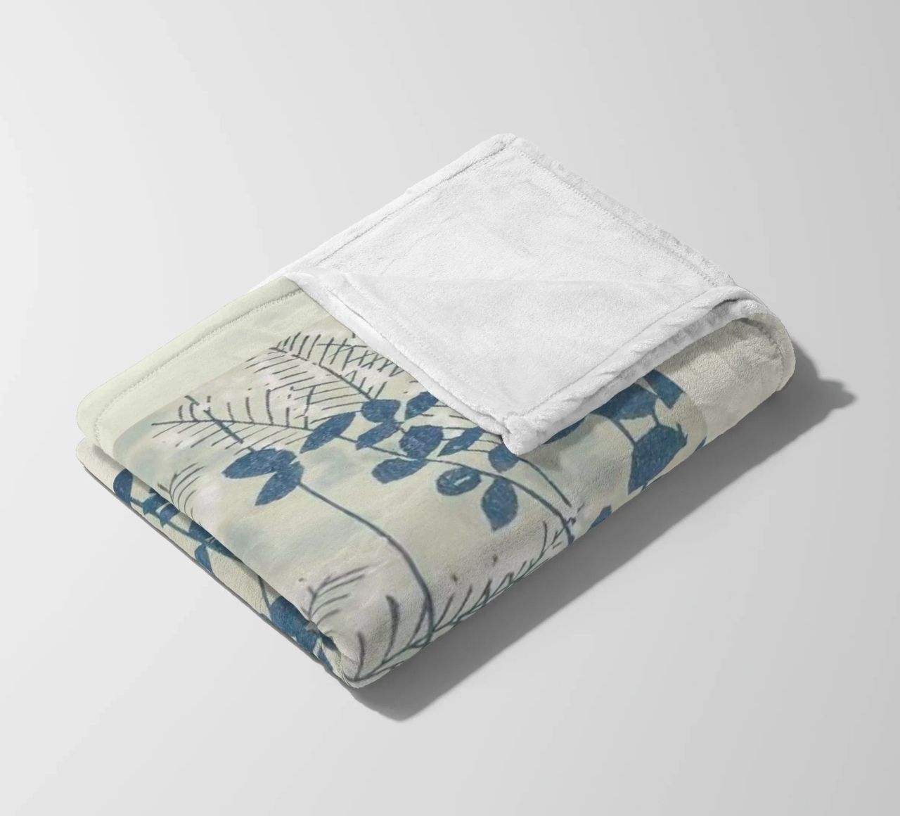 Shin-Bijutsukai - Leaves And Ferns Fleecedecke von Vintage by JUNIQE
