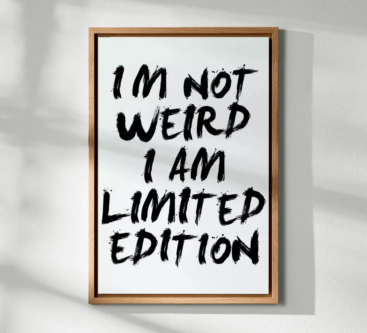 weird tela con Cornice a cassetta da Mottos by Sinan Saydik