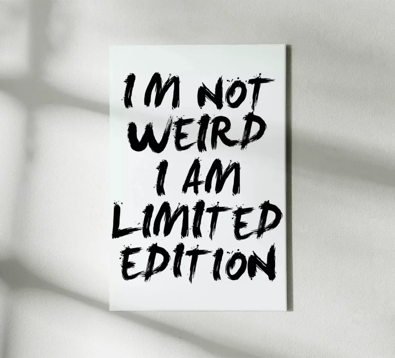 weird tela con Cornice a cassetta da Mottos by Sinan Saydik