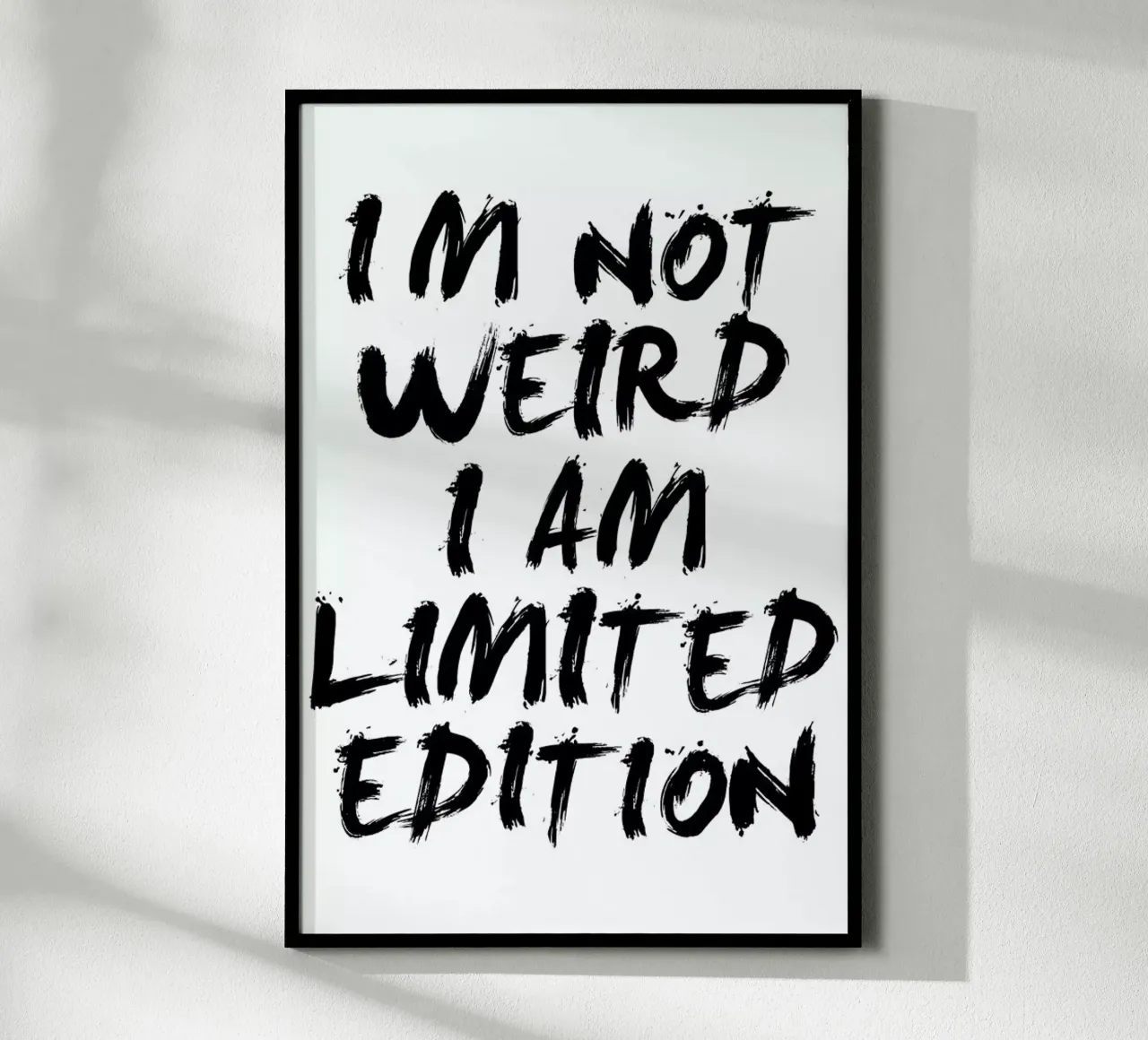 weird poster con telaio in alluminio da Mottos by Sinan Saydik