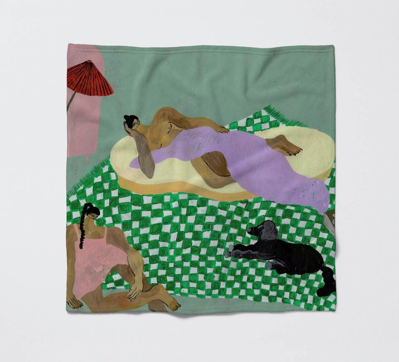 Living Room Situation coperta in pile da Nudes and Croissants