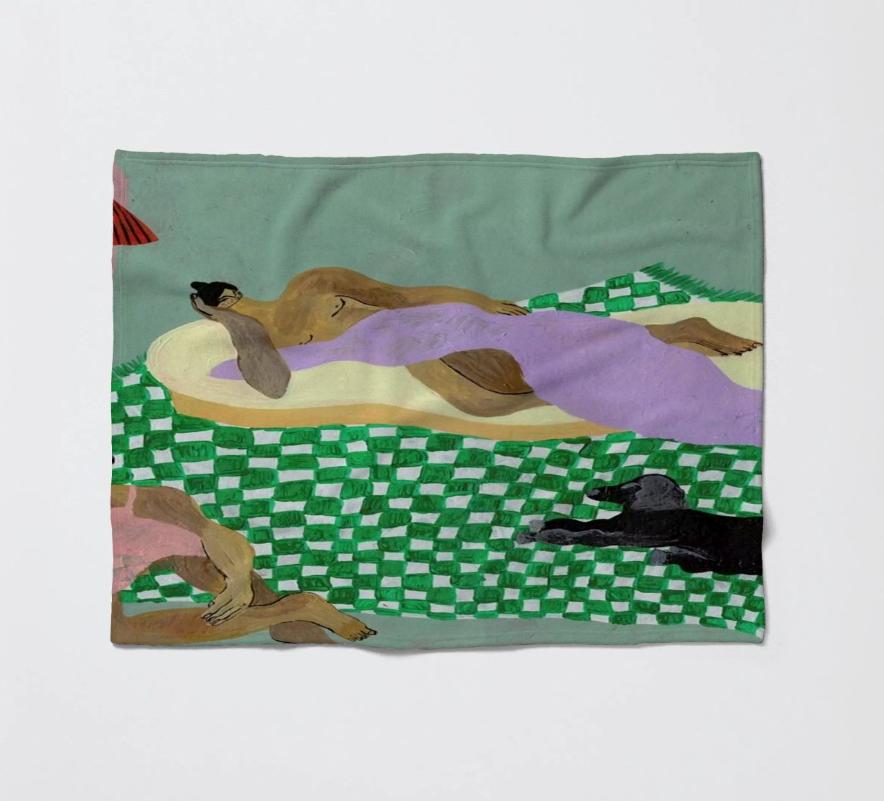 Living Room Situation coperta in pile da Nudes and Croissants