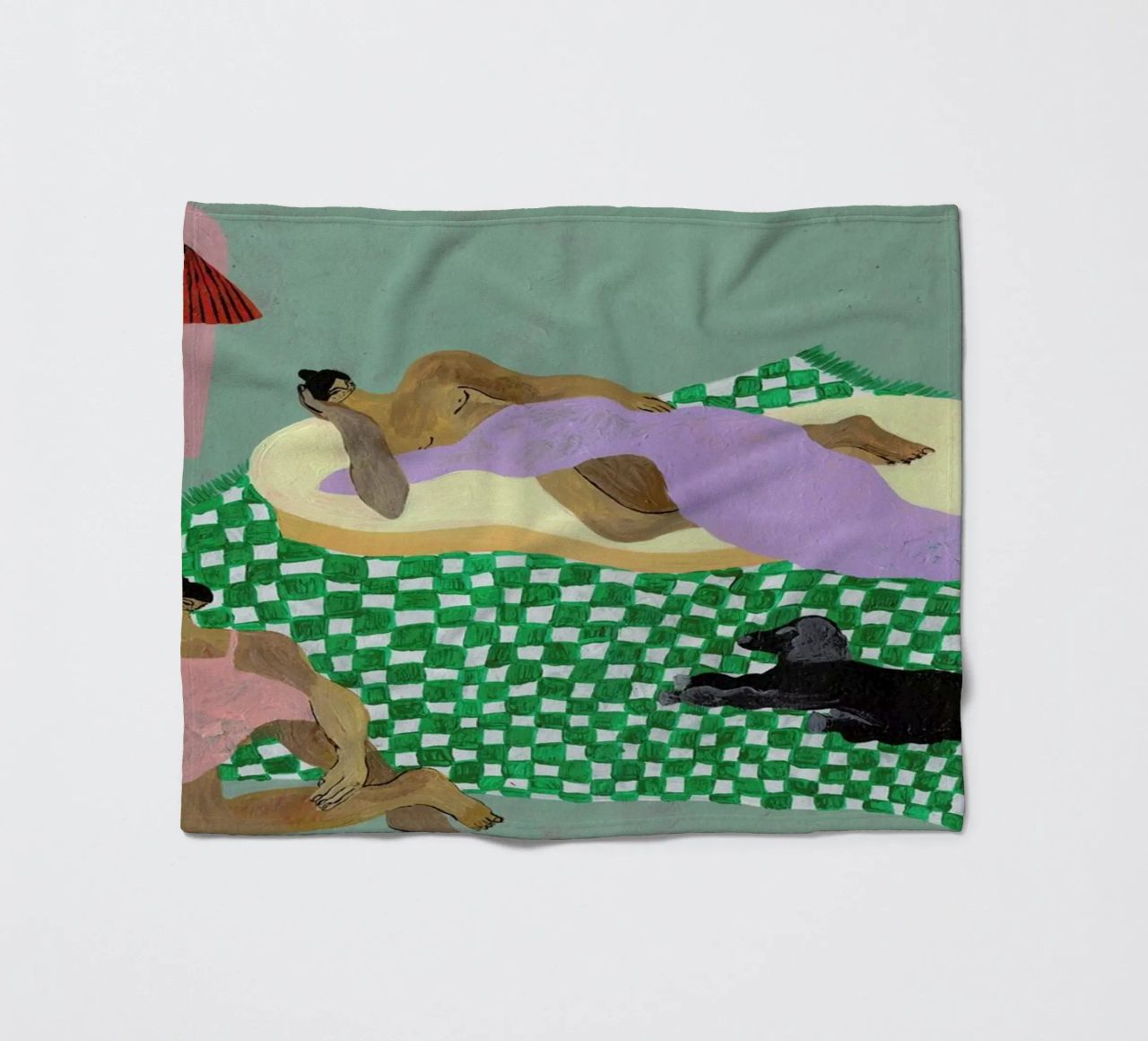 Living Room Situation coperta in pile da Nudes and Croissants