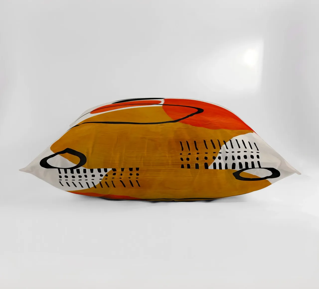 geometric shapes abstract forms circles rectangles decorative cushion by James Isaac Jackson