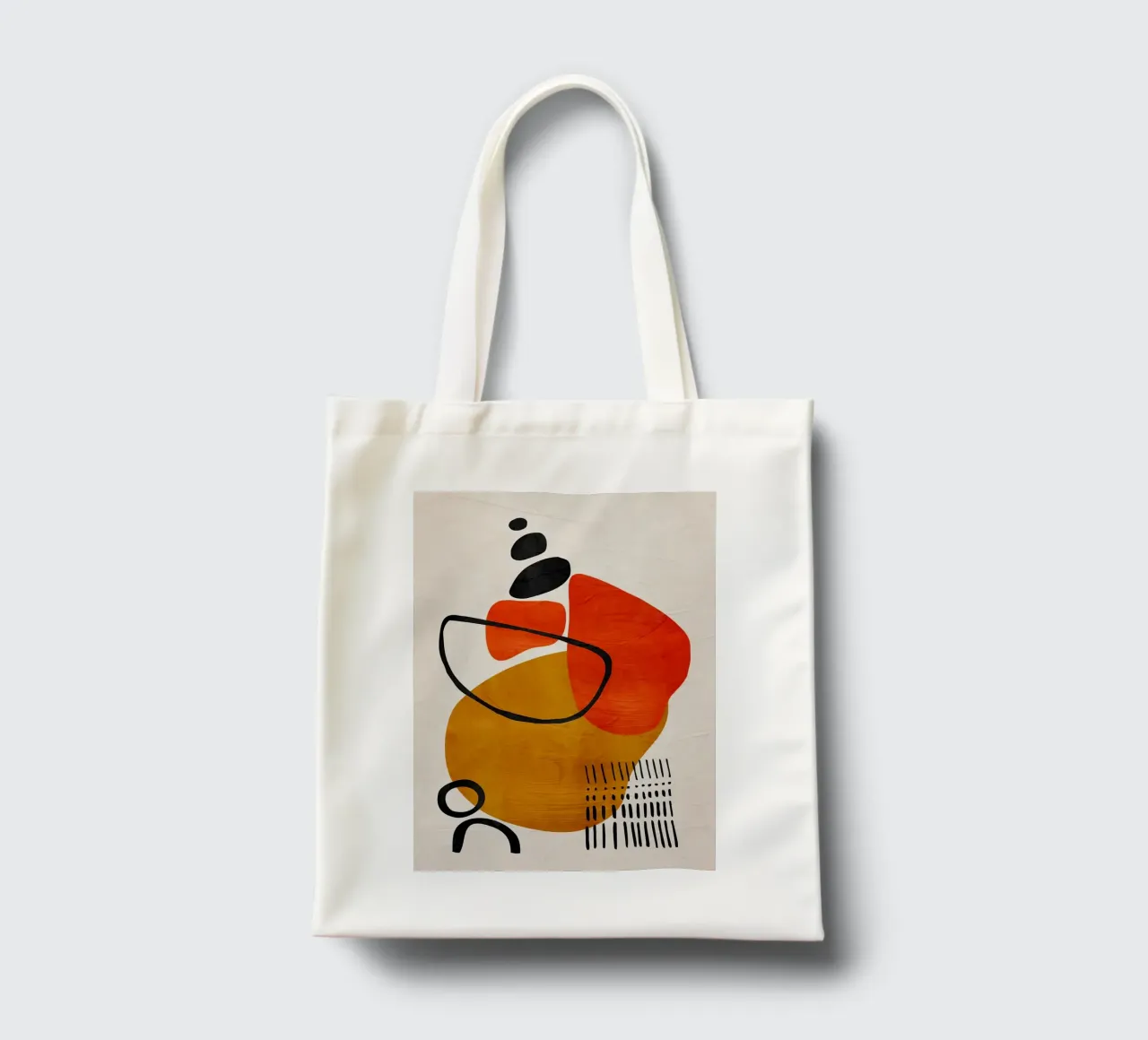 geometric shapes abstract forms circles rectangles tote bag by James Isaac Jackson