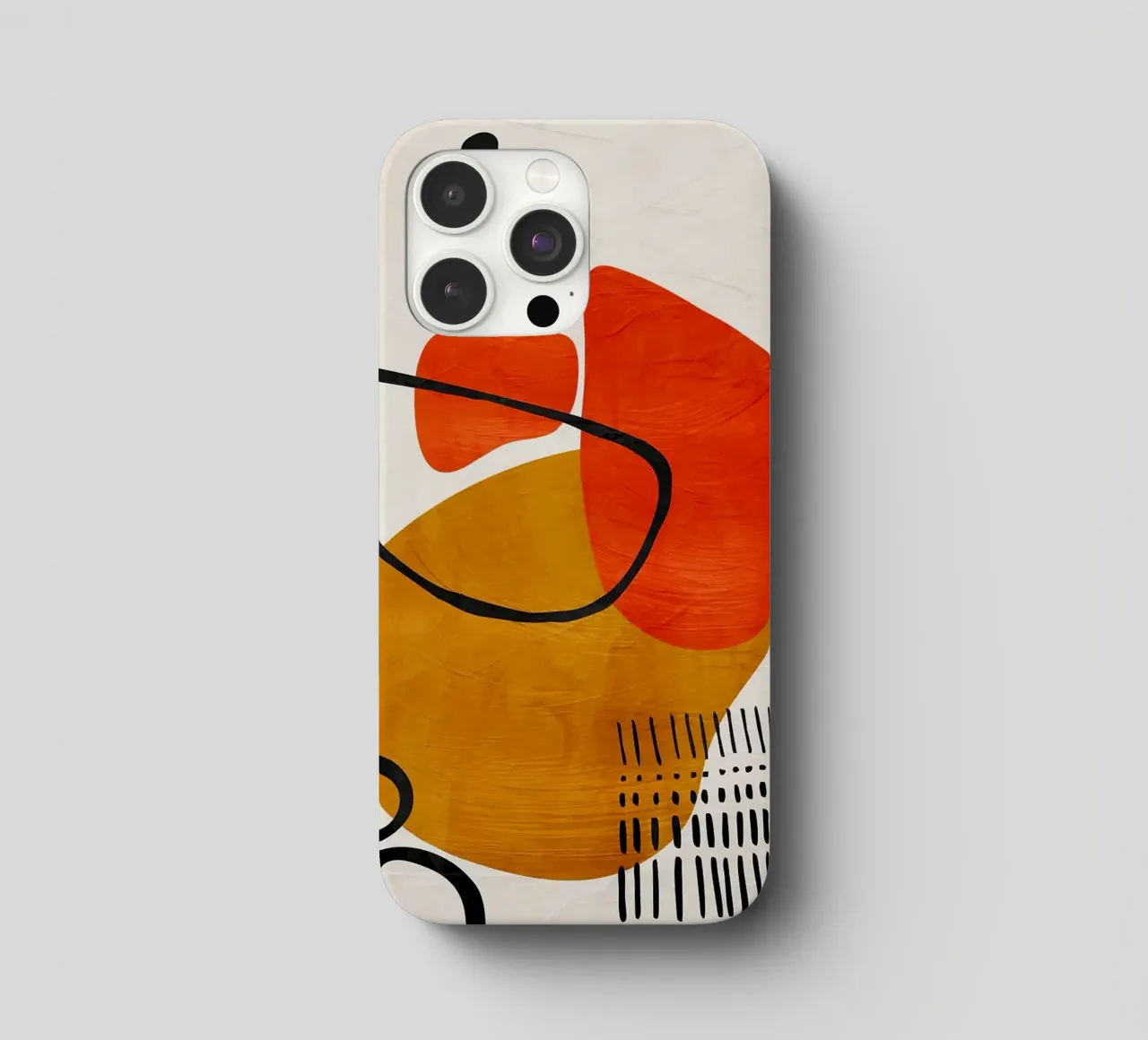 geometric shapes abstract forms circles rectangles iphone case by James Isaac Jackson