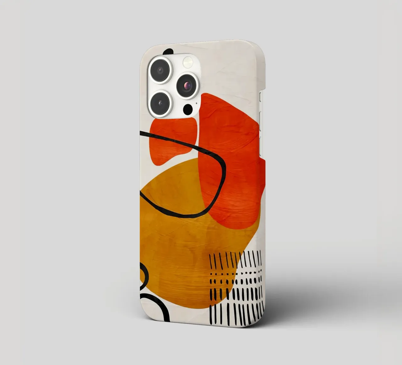 geometric shapes abstract forms circles rectangles iphone case by James Isaac Jackson