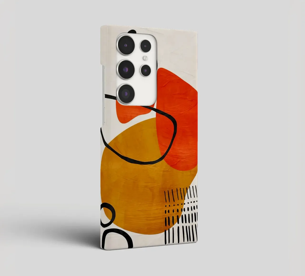 geometric shapes abstract forms circles rectangles samsung phone case by James Isaac Jackson