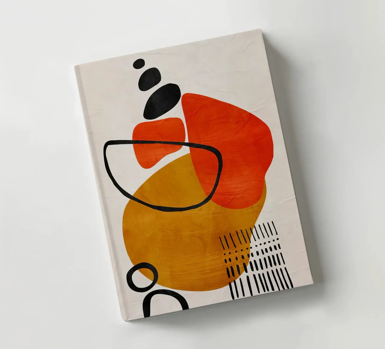 geometric shapes abstract forms circles rectangles notebook by James Isaac Jackson