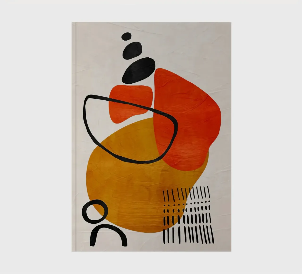 geometric shapes abstract forms circles rectangles notebook by James Isaac Jackson