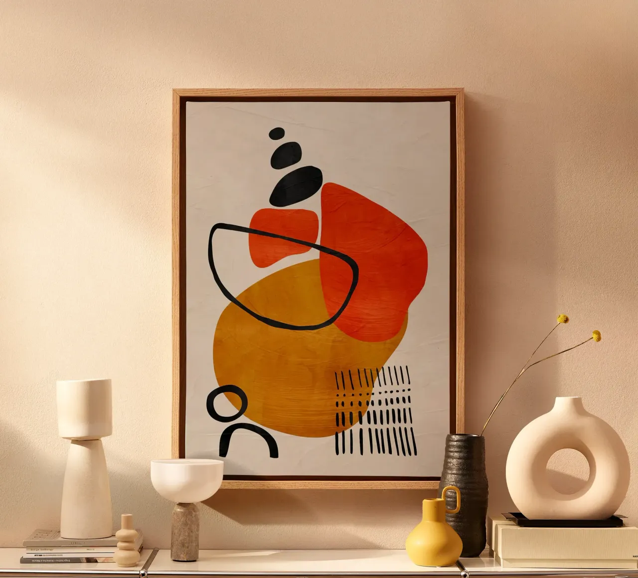 geometric shapes abstract forms circles rectangles canvas by James Isaac Jackson