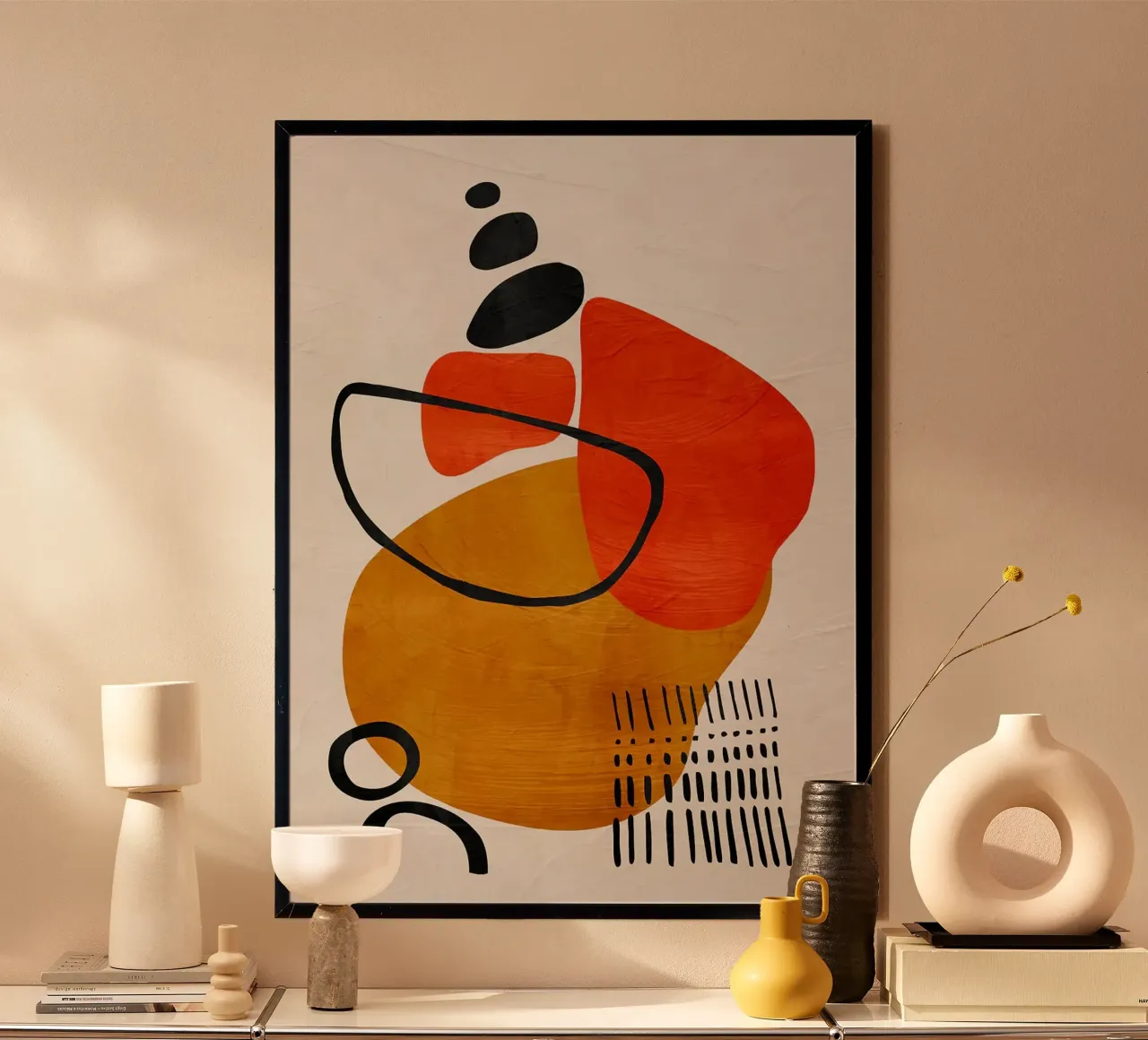 geometric shapes abstract forms circles rectangles hahnemühle by James Isaac Jackson
