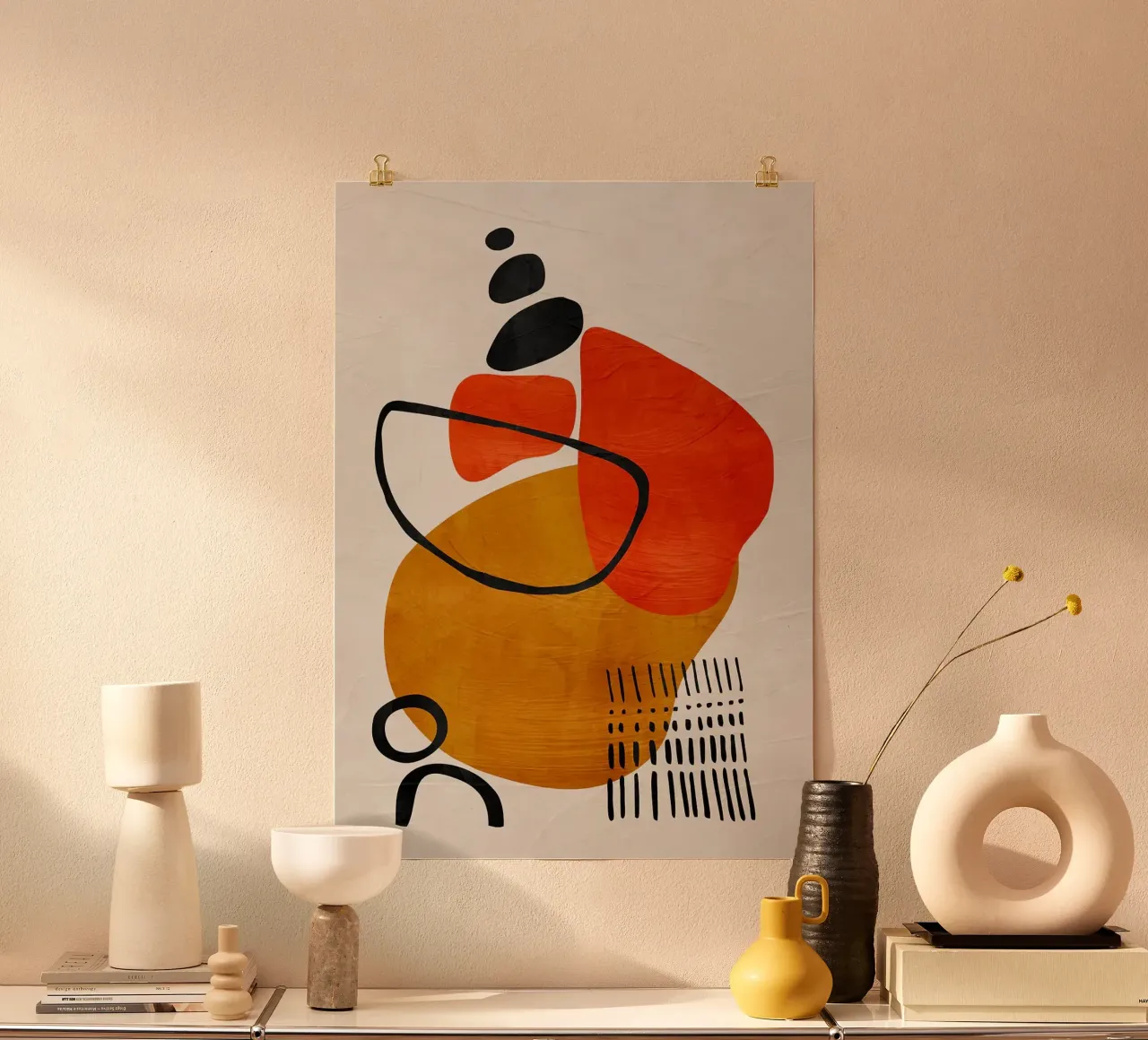 geometric shapes abstract forms circles rectangles hahnemühle by James Isaac Jackson