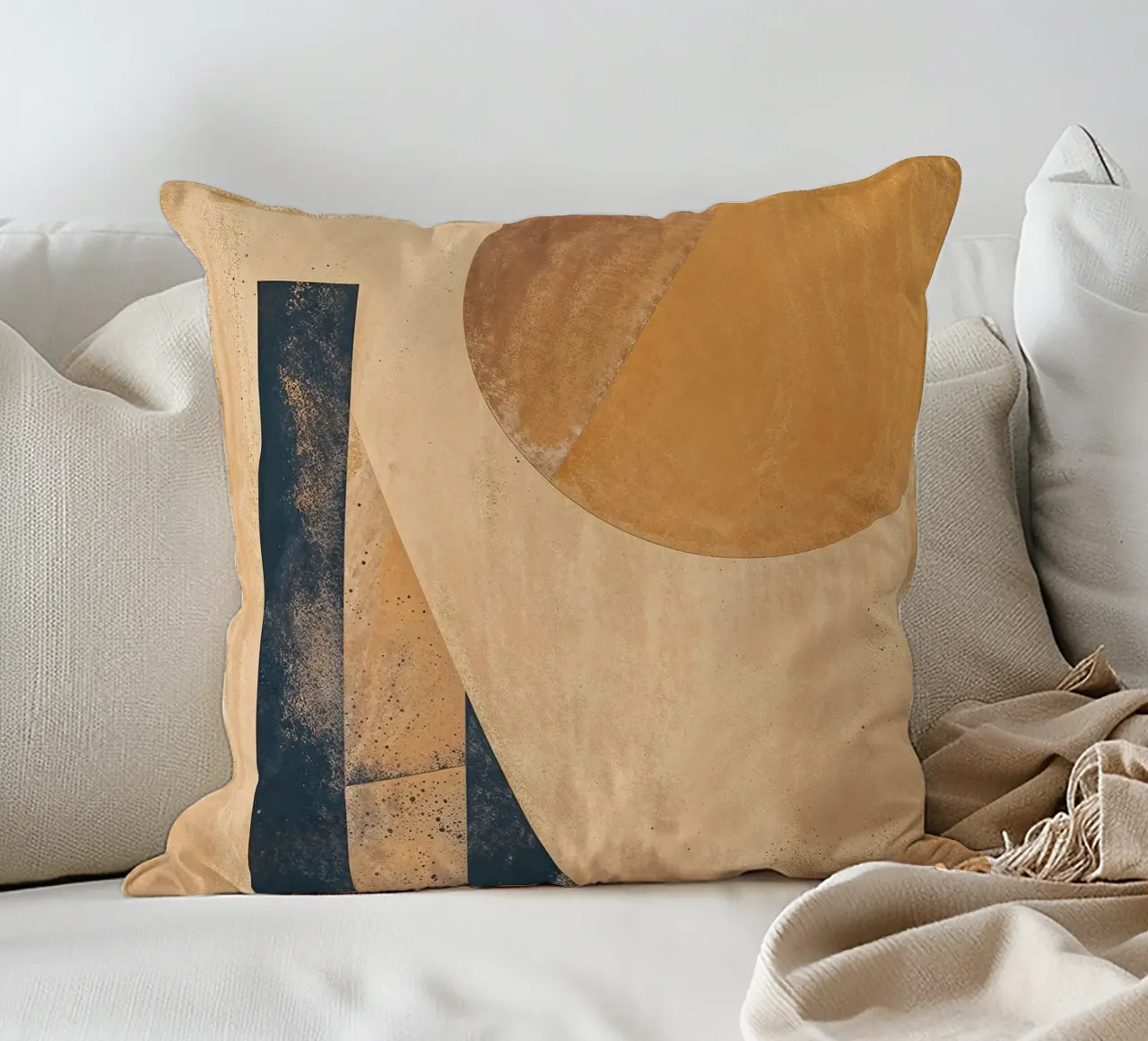 cerchio strisce geometria forme texture modelli cuscino da James Isaac Jackson