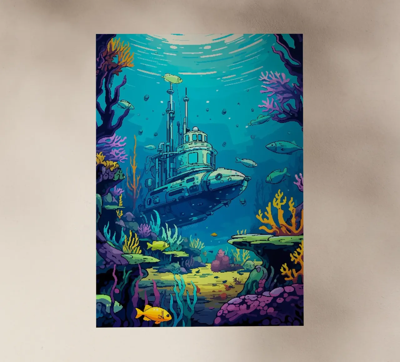 sottomarino pesce corallo oceano sottomarino alghe pellicola backlit da James Isaac Jackson