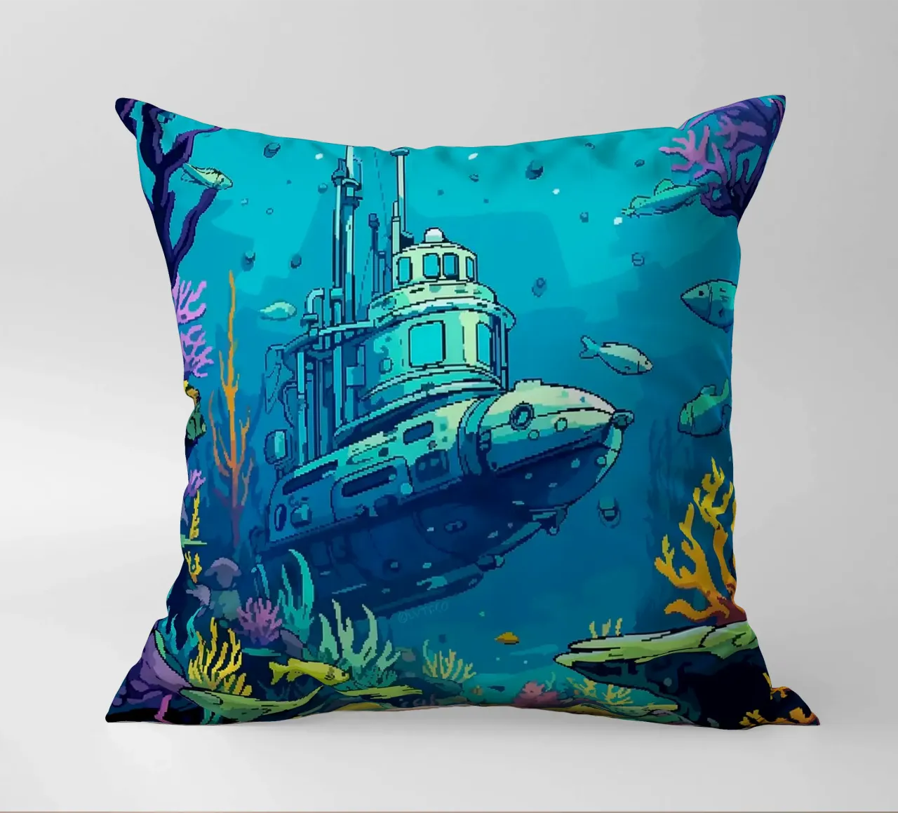 sottomarino pesce corallo oceano sottomarino alghe cuscino da James Isaac Jackson