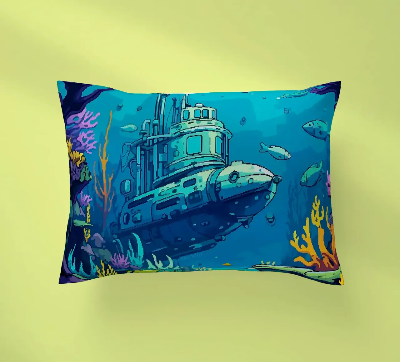 sottomarino pesce corallo oceano sottomarino alghe cuscino da James Isaac Jackson