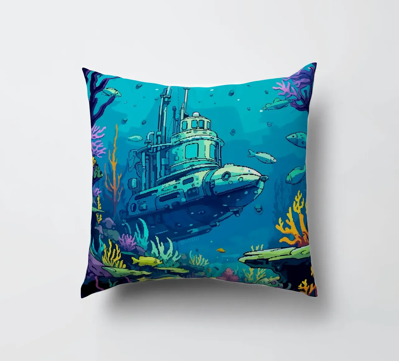 sottomarino pesce corallo oceano sottomarino alghe cuscino da James Isaac Jackson