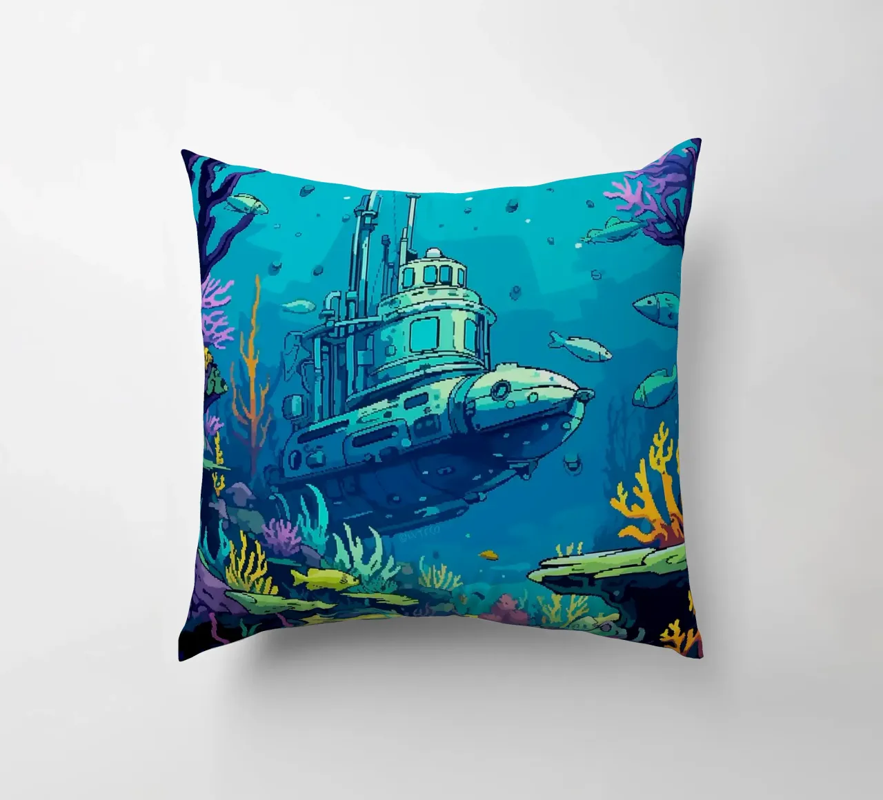 sottomarino pesce corallo oceano sottomarino alghe cuscino da James Isaac Jackson