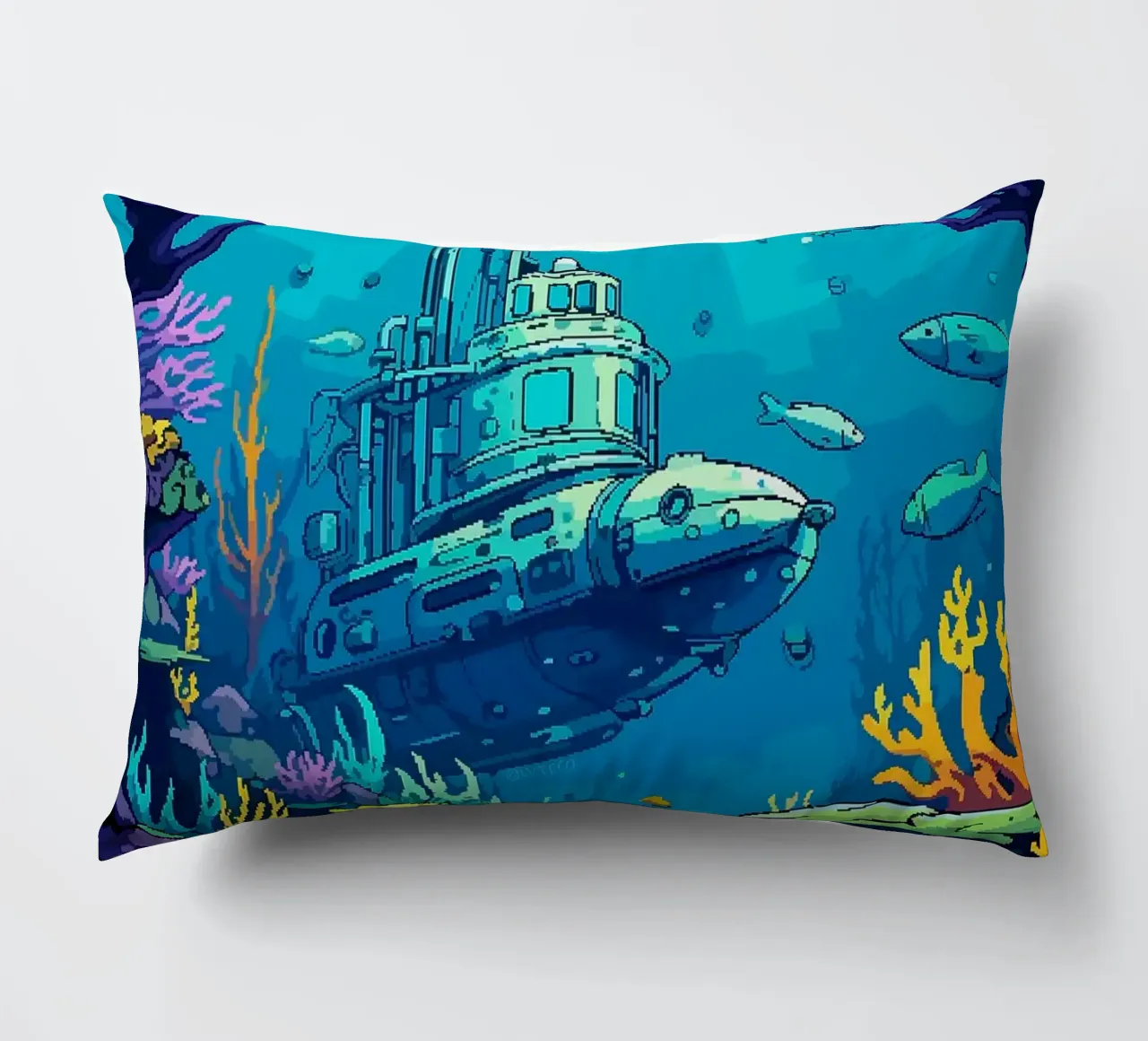 sottomarino pesce corallo oceano sottomarino alghe cuscino da James Isaac Jackson