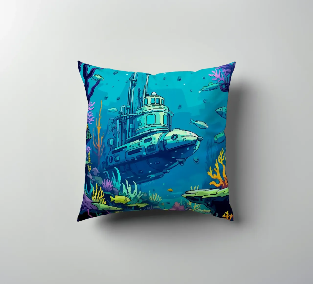 sottomarino pesce corallo oceano sottomarino alghe cuscino da James Isaac Jackson