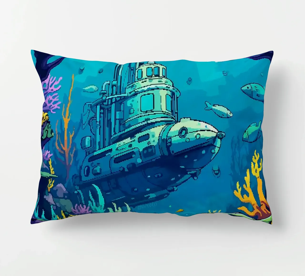 sottomarino pesce corallo oceano sottomarino alghe cuscino da James Isaac Jackson