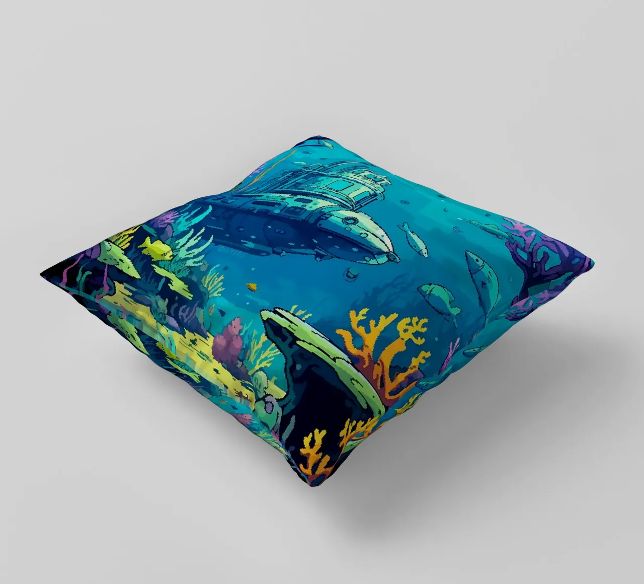 sottomarino pesce corallo oceano sottomarino alghe cuscino da James Isaac Jackson