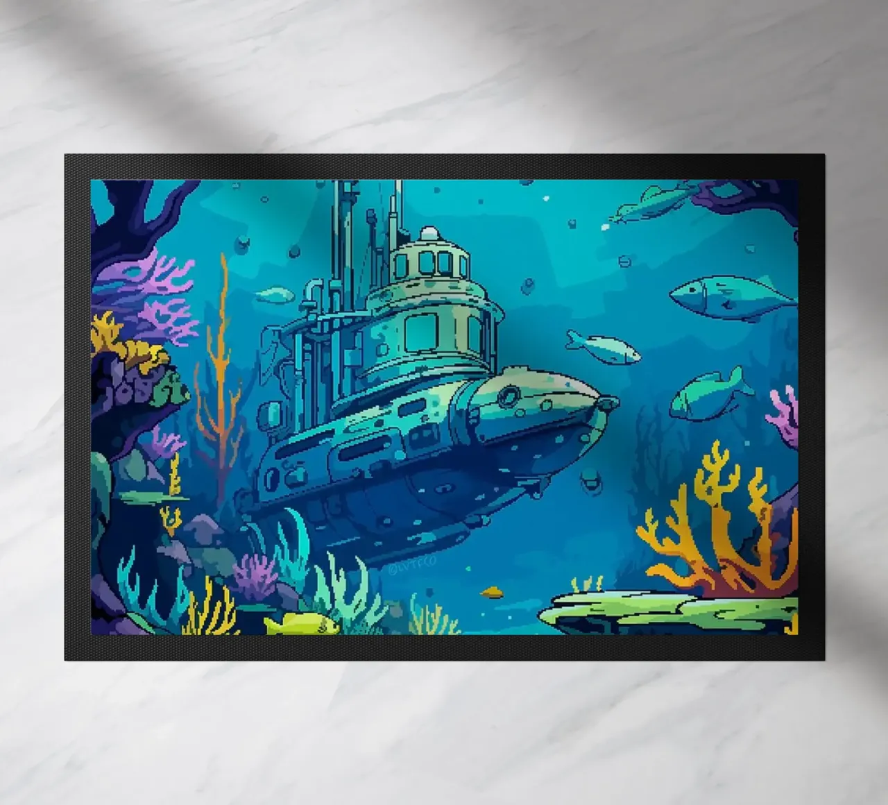 sottomarino pesce corallo oceano sottomarino alghe zerbino da James Isaac Jackson