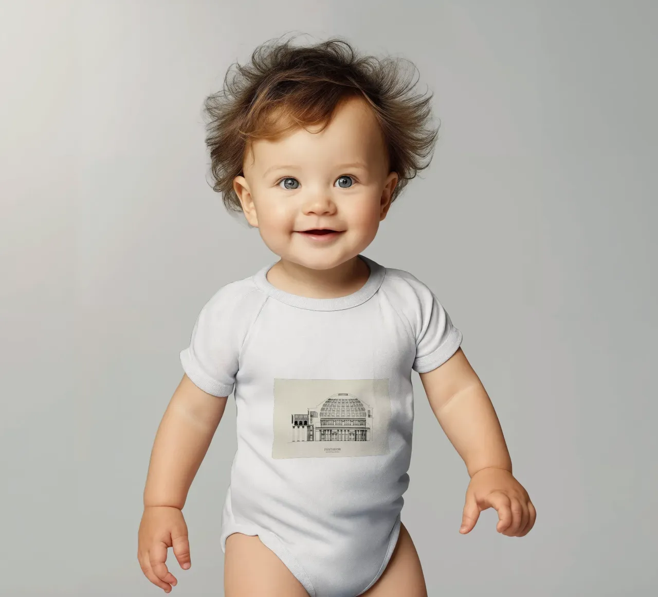 Pantheon body neonato maniche corte da Vintage by JUNIQE