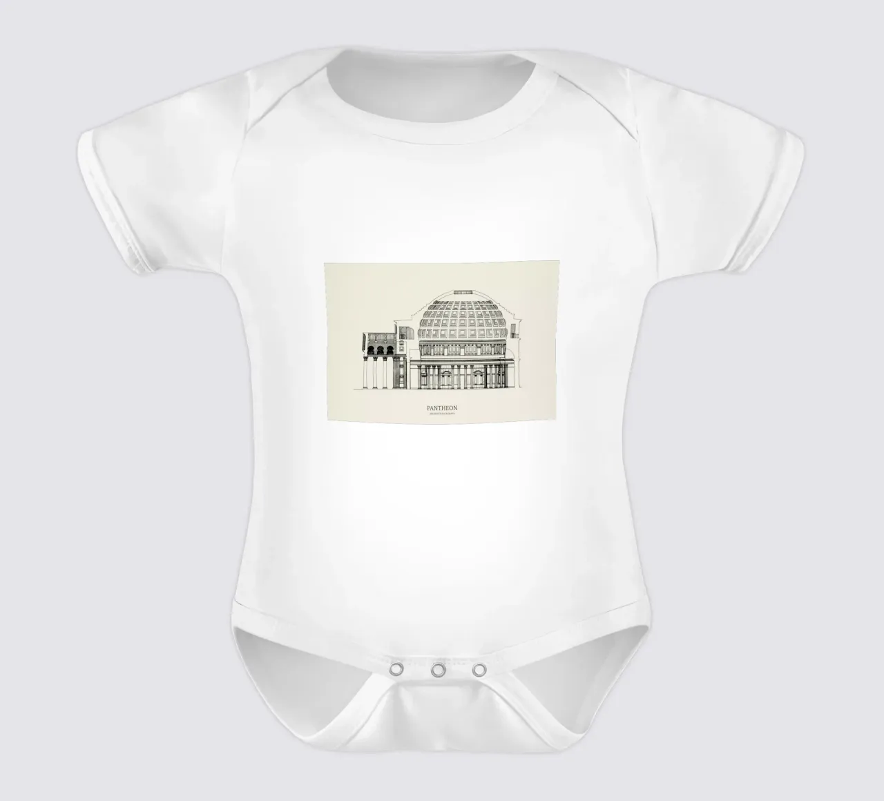 Pantheon body neonato maniche corte da Vintage by JUNIQE
