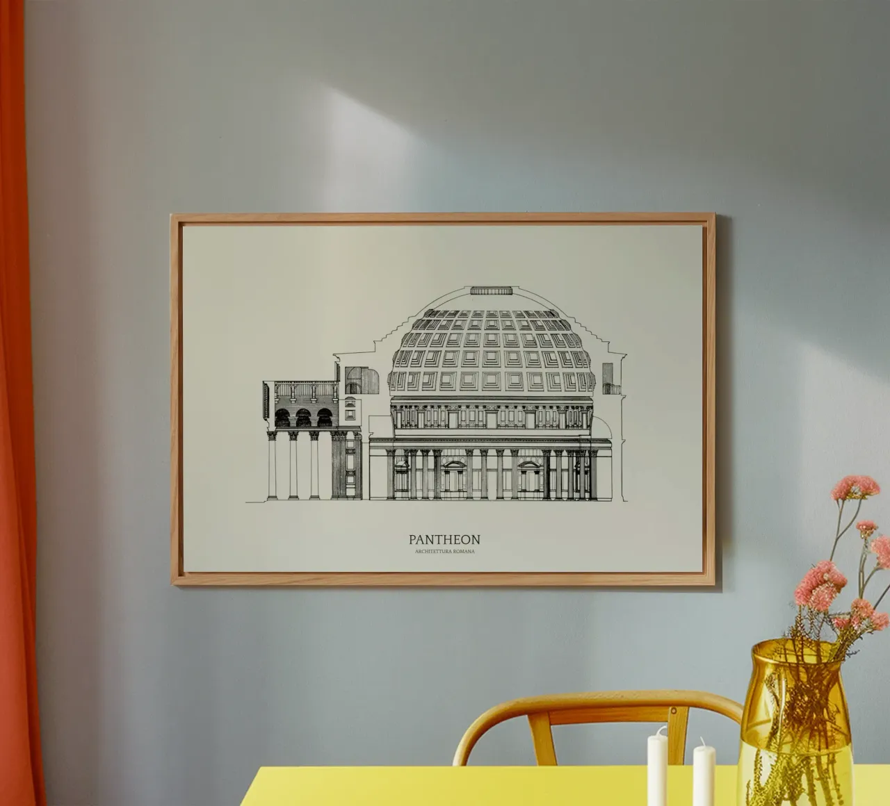 Pantheon alluminio dibond da Vintage by JUNIQE