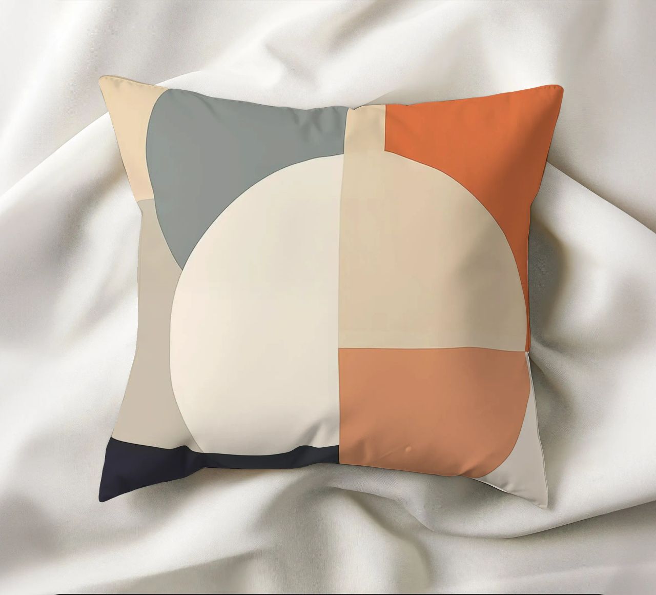 cerchi rettangoli forme geometriche forme sovrapposte cuscino da Kip Joseph Davis
