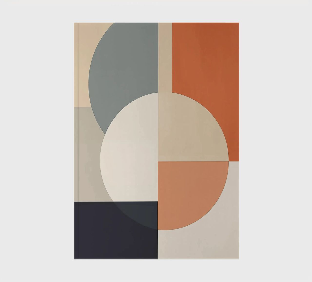 circles rectangles geometric shapes overlapping shapes notebook by Kip Joseph Davis