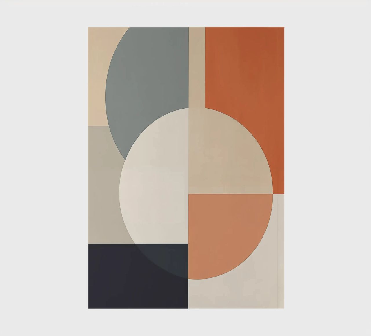 circles rectangles geometric shapes overlapping shapes notebook by Kip Joseph Davis