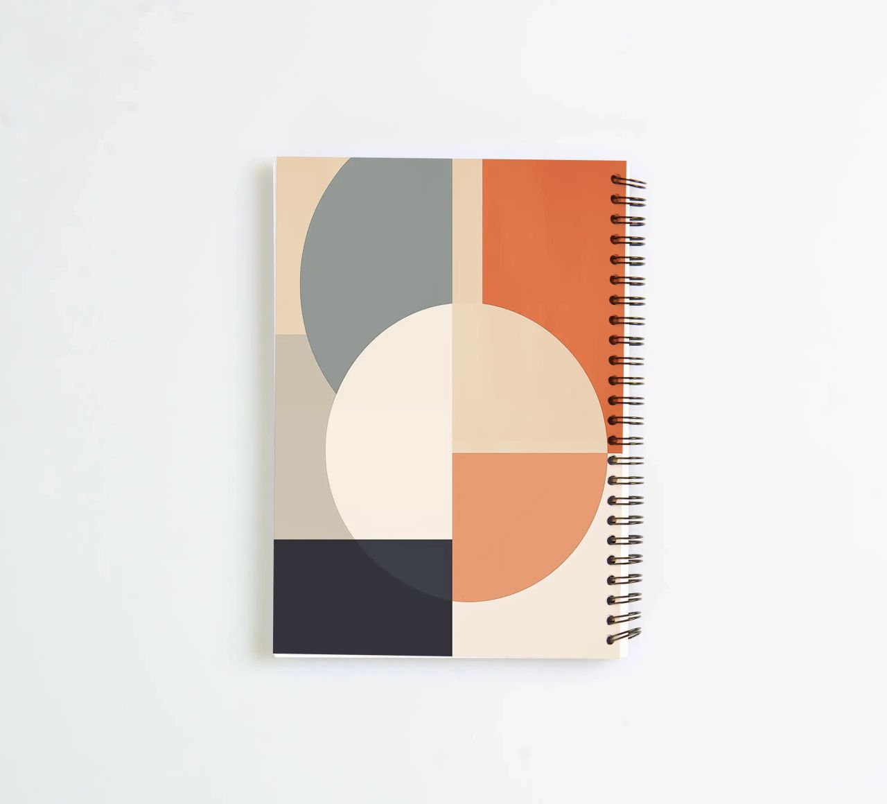 circles rectangles geometric shapes overlapping shapes spiral notebook by Kip Joseph Davis