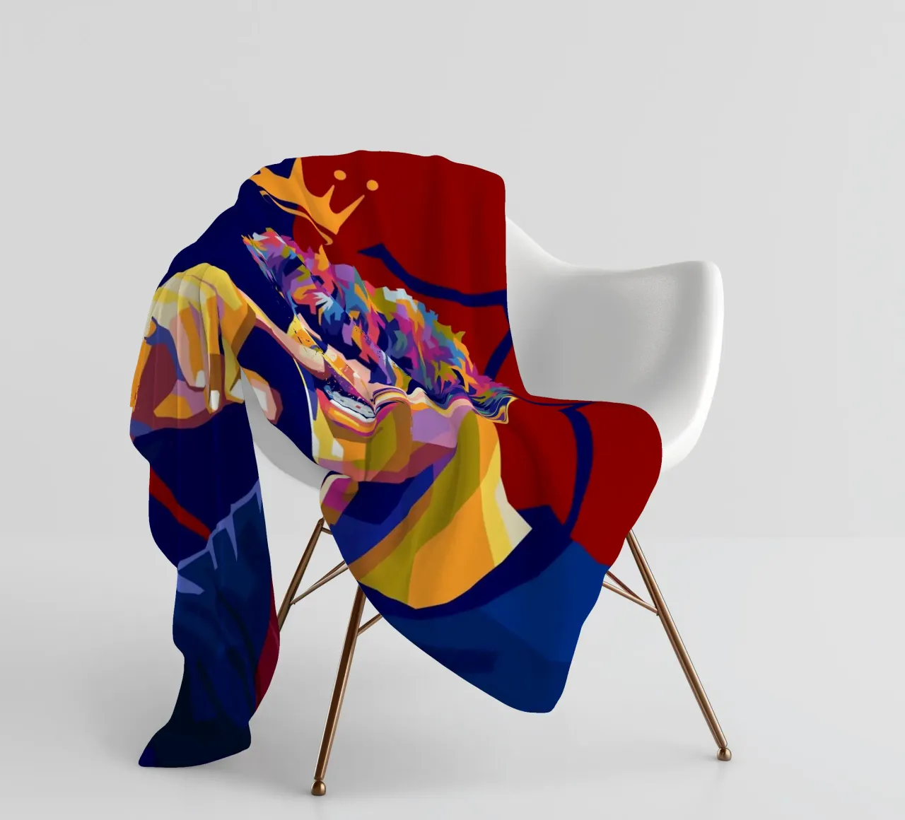 Lamine Yamal Of Barcelona fleece blanket by WPAP MALANG
