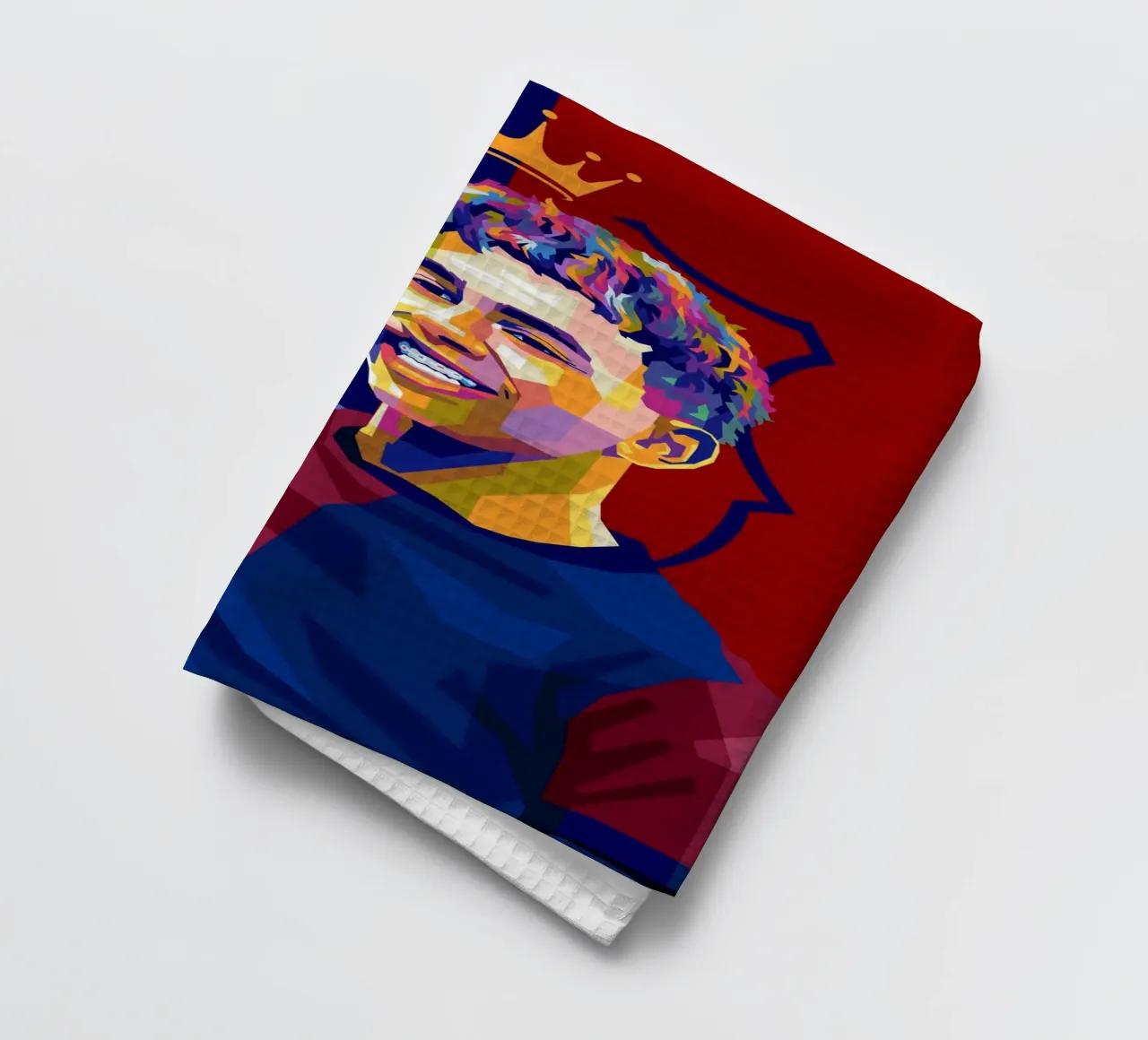 Lamine Yamal Of Barcelona paño de cocina de WPAP MALANG