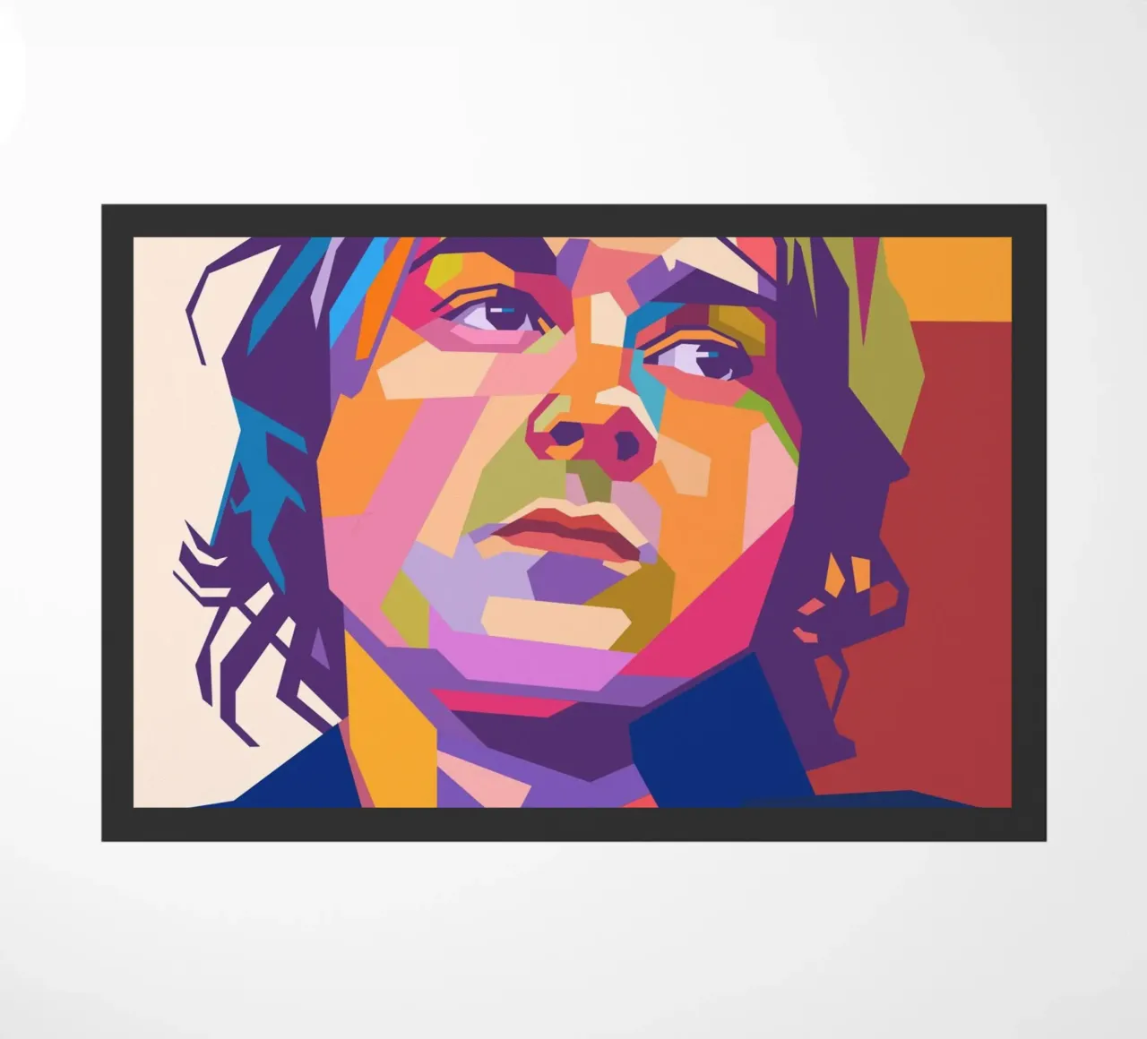 Ritratto pop art di Tom Chaplin zerbino da Hantamrata