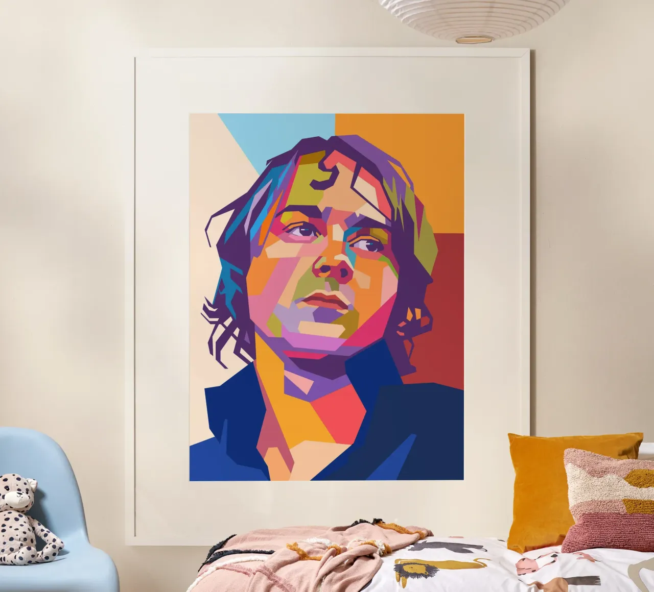 Tom Chaplin pop art portrait hahnemühle by Hantamrata