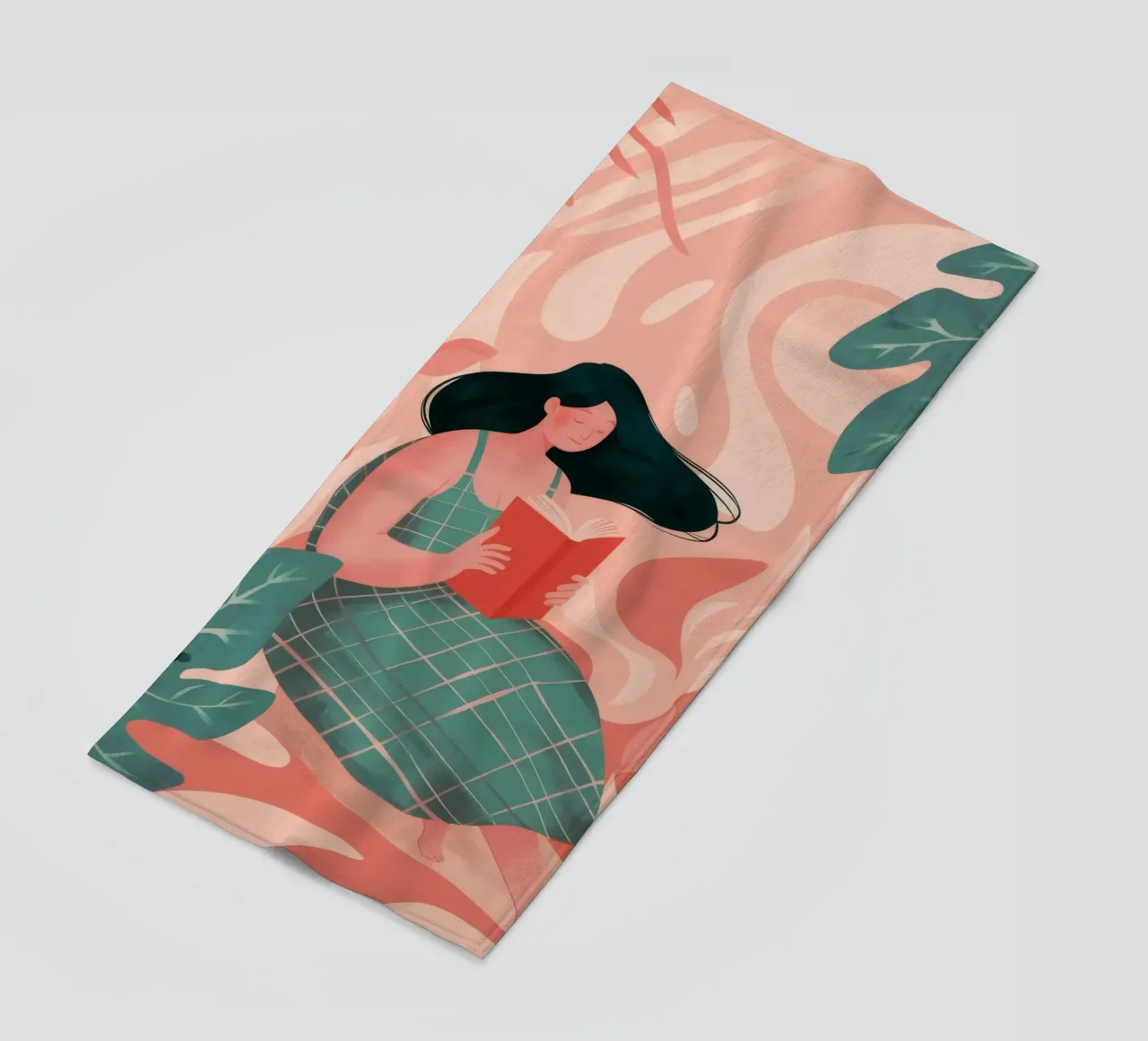Literary Escape beach towel by Twilight Muse