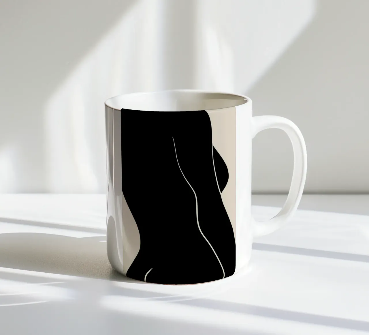 Silhouette tazza in ceramica da Graphite