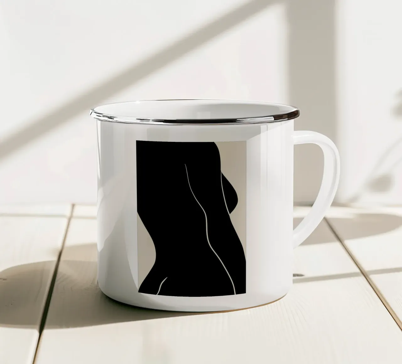 Silhouette tazza in smalto da Graphite