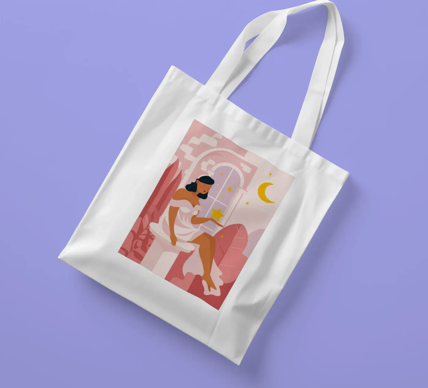 Celestial Reflection borsa in juta da Twilight Muse