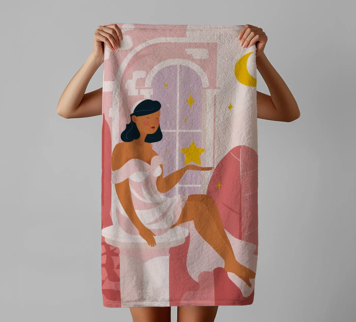 Celestial Reflection towel by Twilight Muse