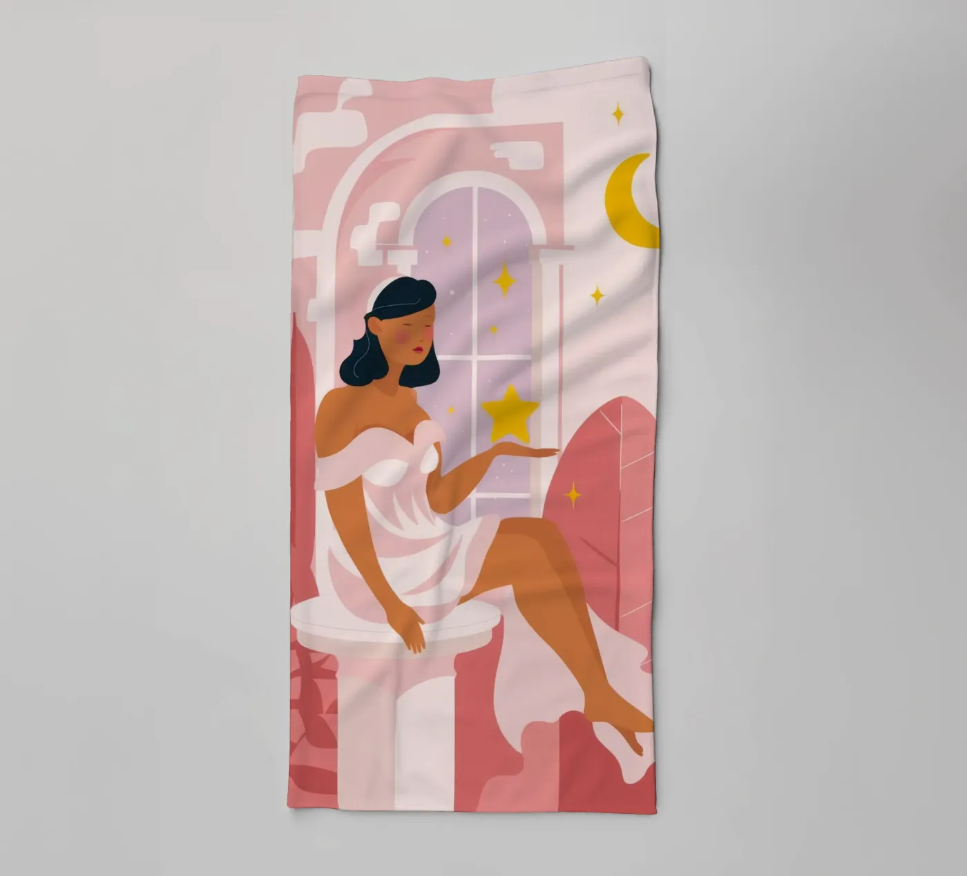 Celestial Reflection towel by Twilight Muse