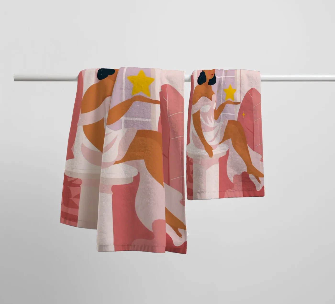 Celestial Reflection towel by Twilight Muse
